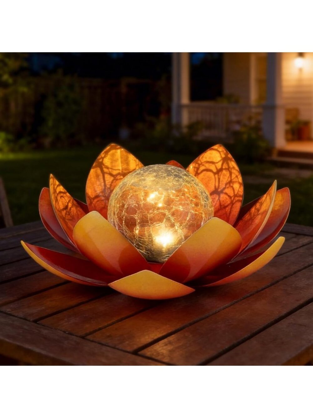 Waterproof Solar Crackle Globe Lights for Garden, Patio, Lawn Decor - Perfect